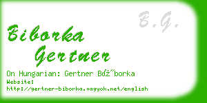 biborka gertner business card